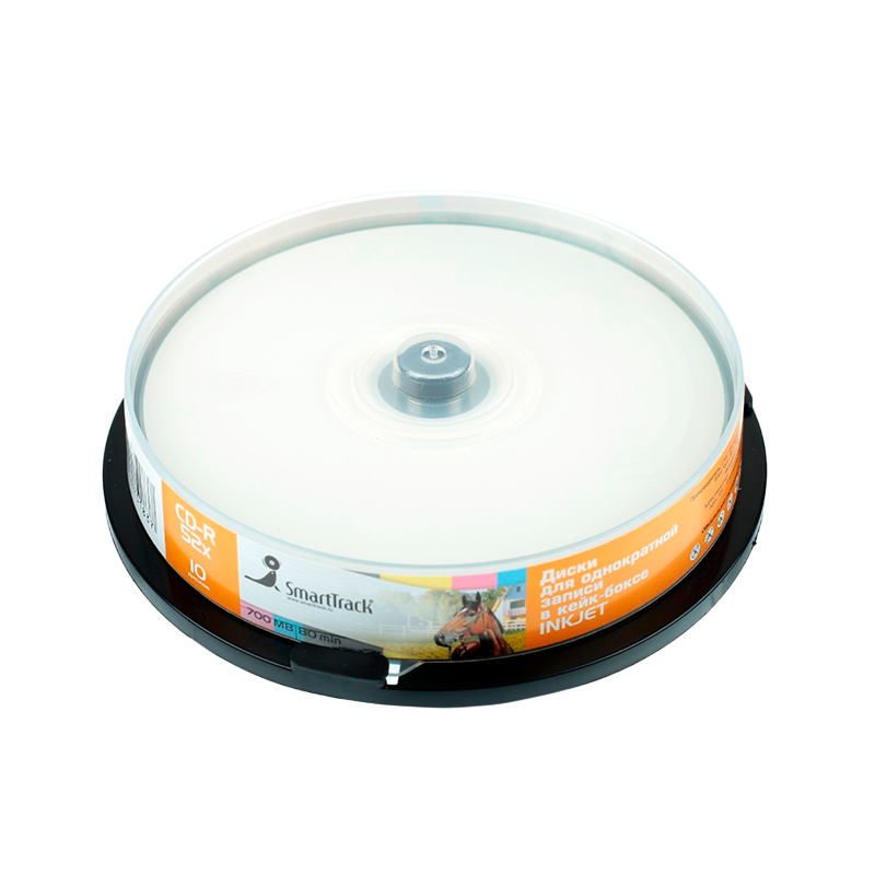 Диск CD-R SmartTrack Inkjet print SP-25 52x 80min 25шт. (25/250)