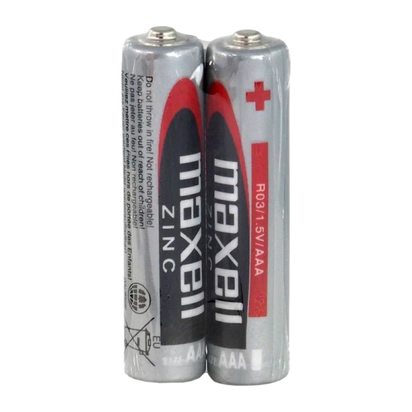 Батарейка Maxell ZINC R03 AAA Shrink 2 Heavy Duty 1.5V (2/40/400/1600)