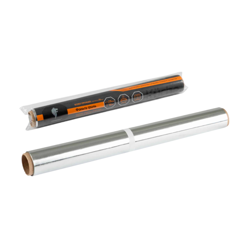 Фольга пищевая Leonord 29см x 10.0м 20мкм гриль (1/20)