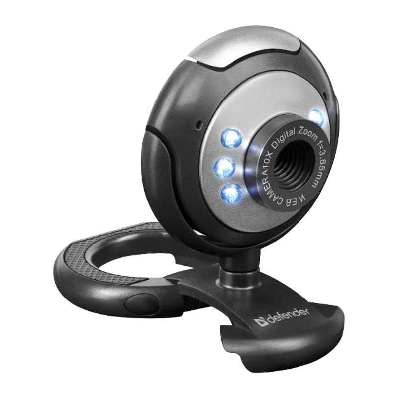 Веб-камера Defender C-110 CMOS 640x480 0.3Мп USB+Jack 3.5мм черный (1/50)