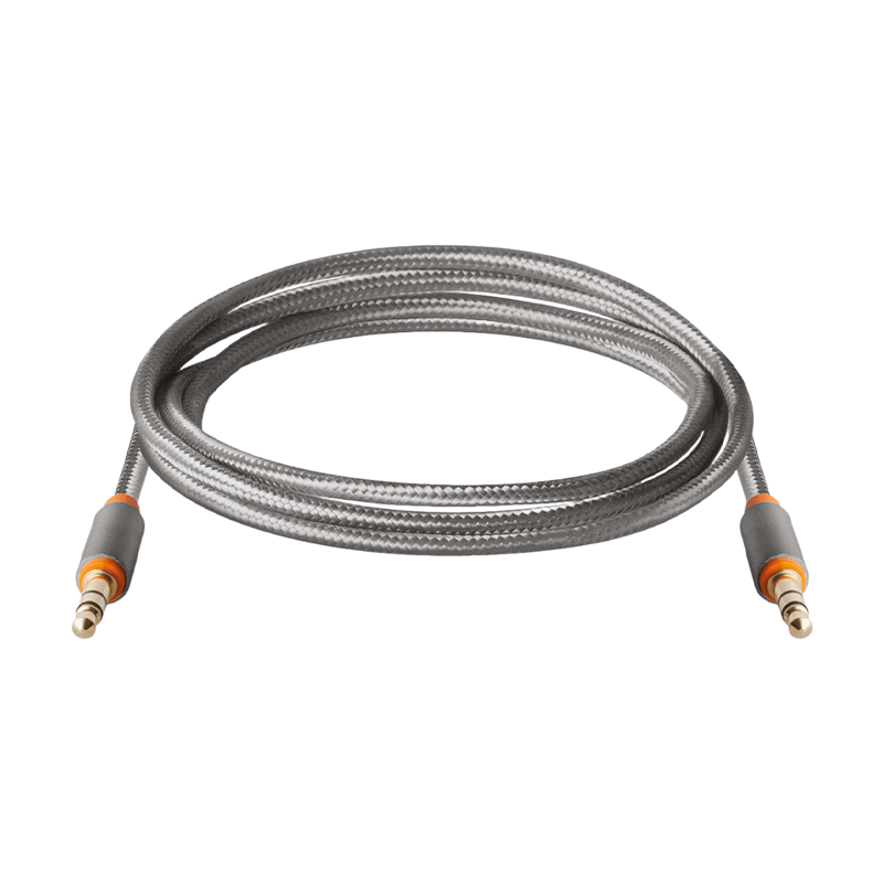 Кабель AUX Defender JACK01-03 Jack 3.5mm (m)-Jack 3.5mm (m) 1.2м ткань серый (1/450)