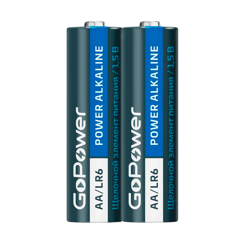 Батарейка GoPower LR6 AA BL2 Alkaline 1.5V (2/24/480)