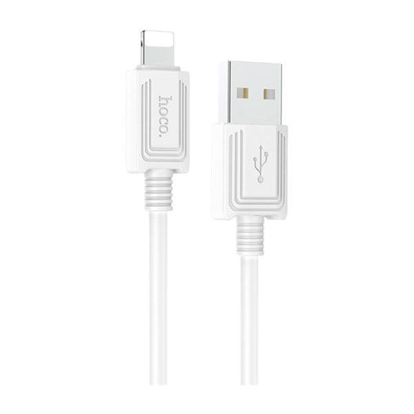 Кабель HOCO X73 USB (m)-Lightning (m) 1.0м 2.4A ПВХ белый (1/31/310)