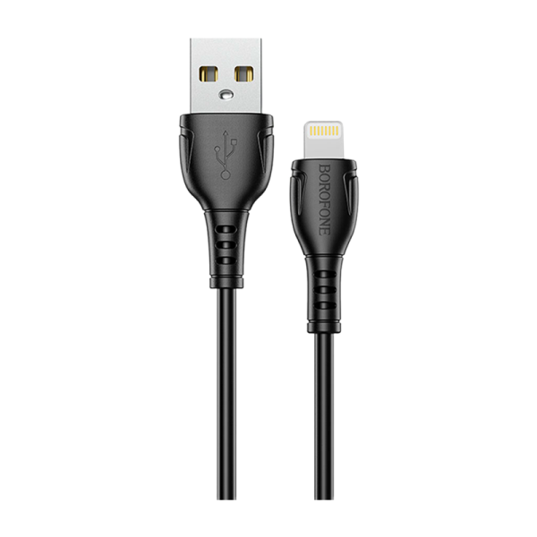 Кабель Borofone BX51 USB (m)-Lightning (m) 1.0м 2.0A ПВХ черный в коробке (1/360)