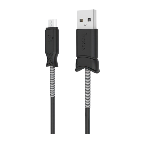 Кабель HOCO X24 USB (m)-microUSB (m) 1.0м 2.4A TPE черный (1/31/310)