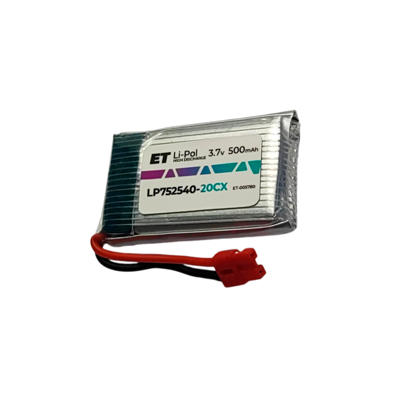 Аккумулятор ET LP752540-20CX Li-Pol, 3.7В, 500мАч (1/100)