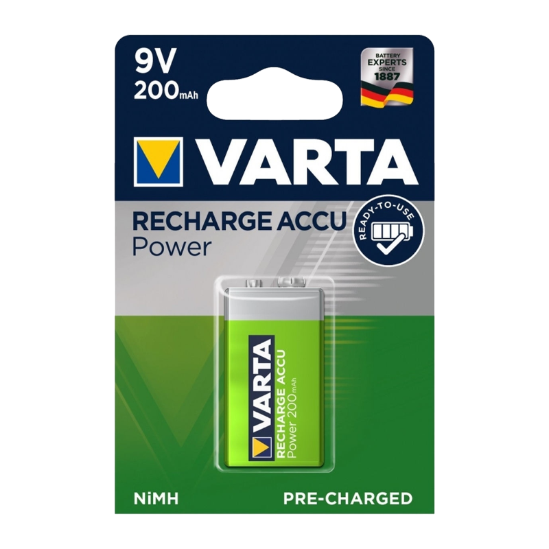 Аккумулятор предзаряженный RTU Varta Крона 6F22 9V BL1 NI-MH 200mAh (1/10/50)
