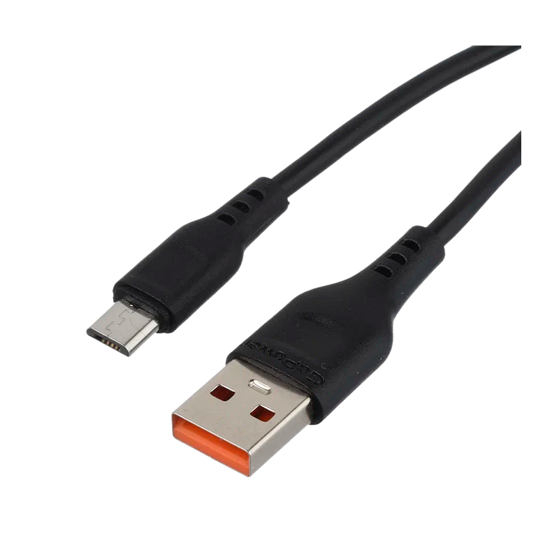 *Кабель GoPower GP01M-2M USB (m)-microUSB (m) 2.0м 2.4A черный (1/200/800) 