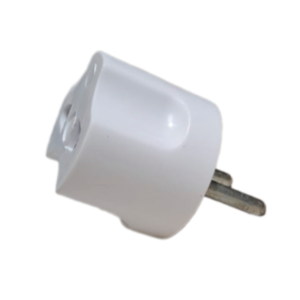 Сетевой переходник Без бренда "Треугольник" 1р.Б/З белый