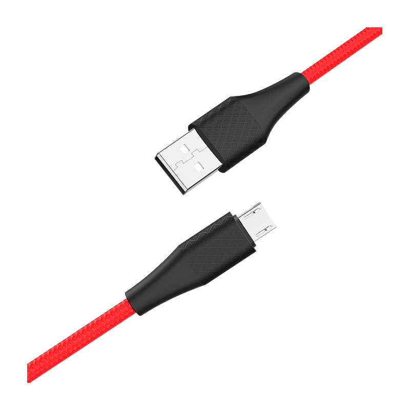 Кабель HOCO X32 USB (m)-microUSB (m) 1.0м 2.0A силикон красный (1/33/330)