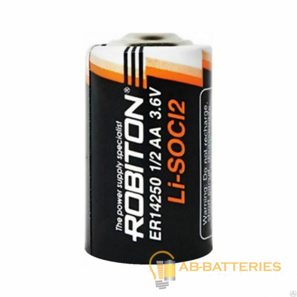 Батарейка ROBITON ER14250-SR2 1/2AA SR2, в упак 20 шт (2/20/500/1000)