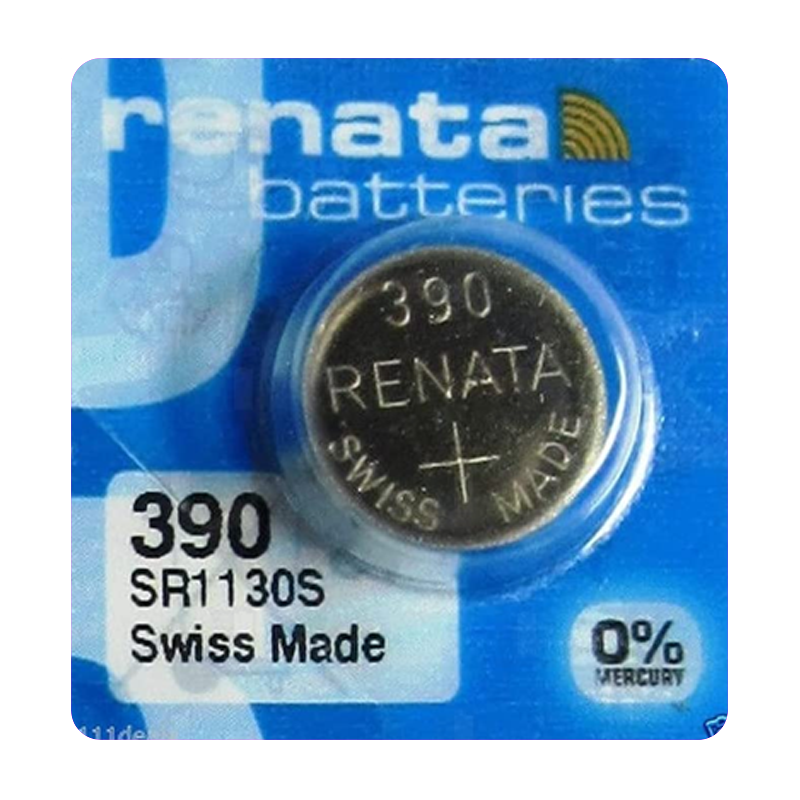 Батарейка Renata 390 (SR1130SW) Silver Oxide 1.55V (1/10/100)