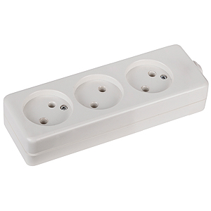 Колодка ЭРА K 3р.Б/З белый (1/10/40)