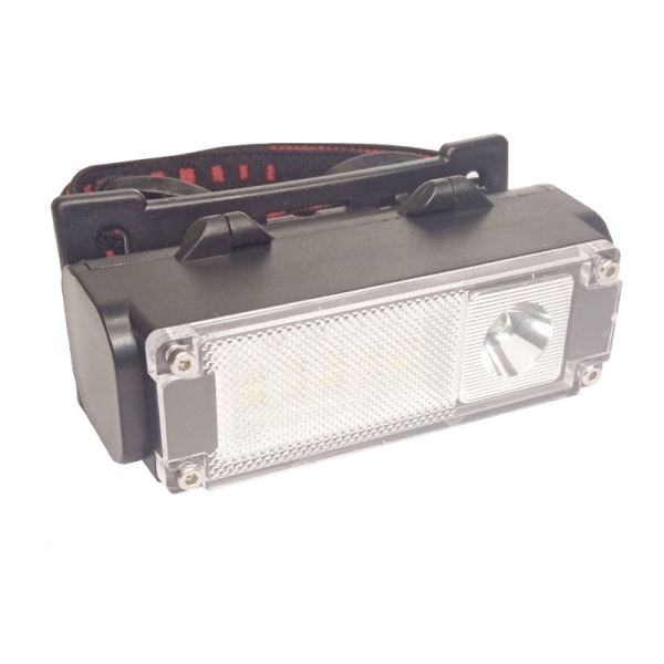 Фонарь налобный Без бренда T125 от аккумулятора 4 режима черный