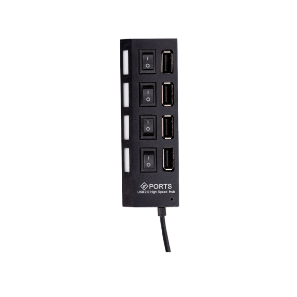 USB-Хаб Smartbuy 7204 4USB с выключателем черный