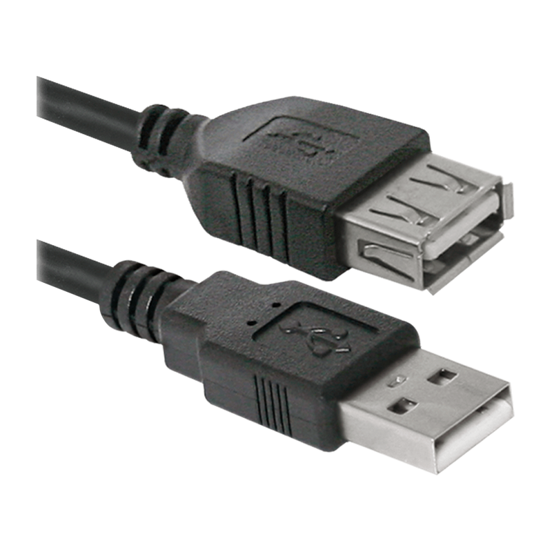Кабель Defender USB02-10 USB (m)-USB (f) 3.0м силикон ver.1.4 черный (1/20/200)