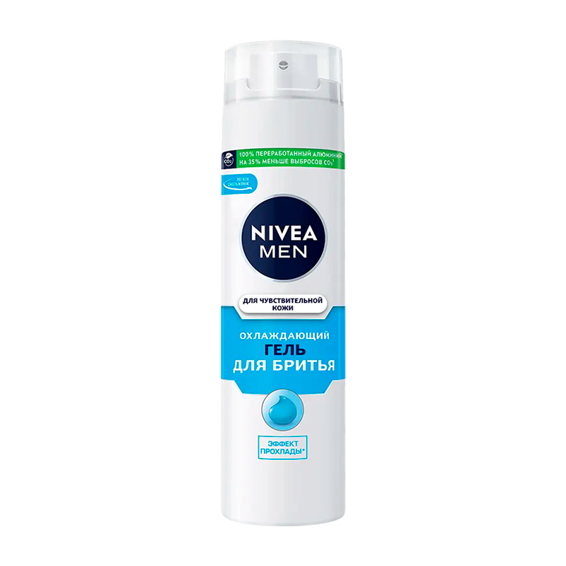 Гель для бритья Nivea Охлаждающий для чувствительной кожи 200мл