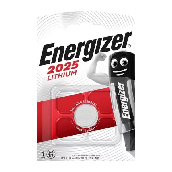 Батарейка Energizer CR2025 BL1 Lithium 3V (1/10/140)