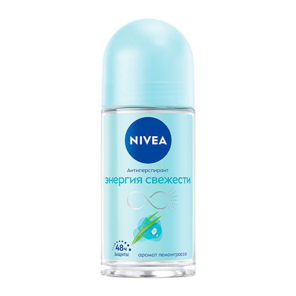 Дезодорант женский Nivea Энергия свежести Deo роликовый 50мл (1/3)