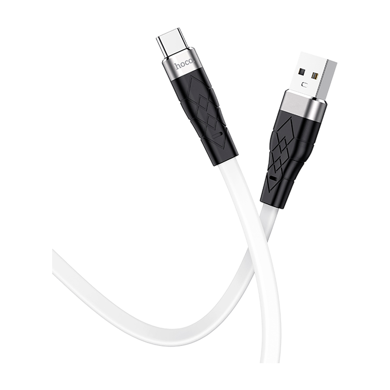 Кабель HOCO X53 USB (m)-Type-C (m) 1.0м 2.4A силикон белый (1/31/310)