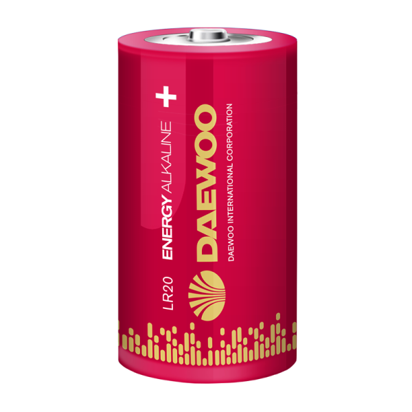 Батарейка Daewoo ENERGY LR20 D BL2 Alkaline 1.5V (2/12/96)