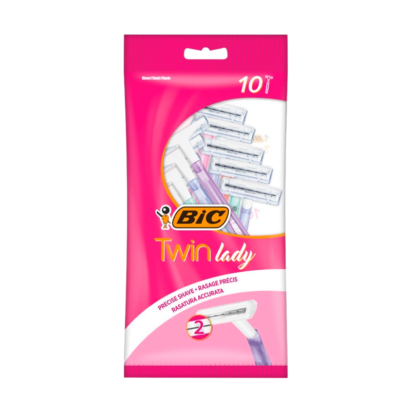 Бритва BIC "Twin Lady" 2 лезвия пластиковая ручка 10шт. (1/10)