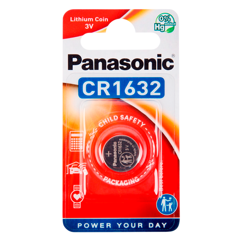 Батарейка Panasonic Power Cells CR1632 BL1 Lithium 3V CN (Китай)