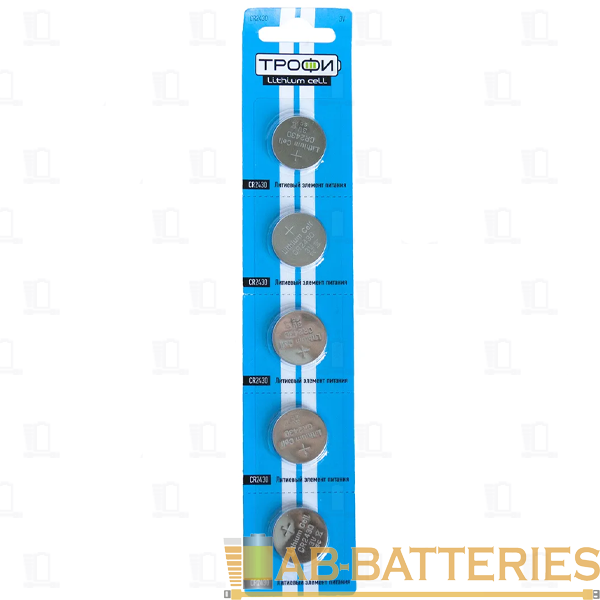 Батарейка Трофи CR2430 BL5 Lithium 3V (5/100/1000)