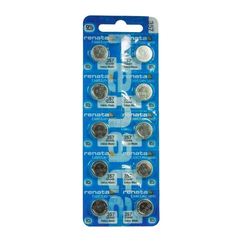 Батарейка Renata 357 (SR44W) BL10 Silver Oxide 1.55V (10/100)