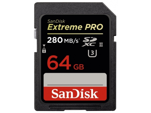 Карта памяти microSD SanDisk Extreme Pro 64GB Class10 UHS-II (U3) 280 МБ/сек без адаптера