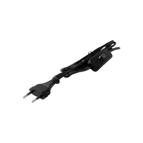 Кабель питания Прогресс для бра 1.7м 10A 2x0.5мм² с переключателем черный (1/200)