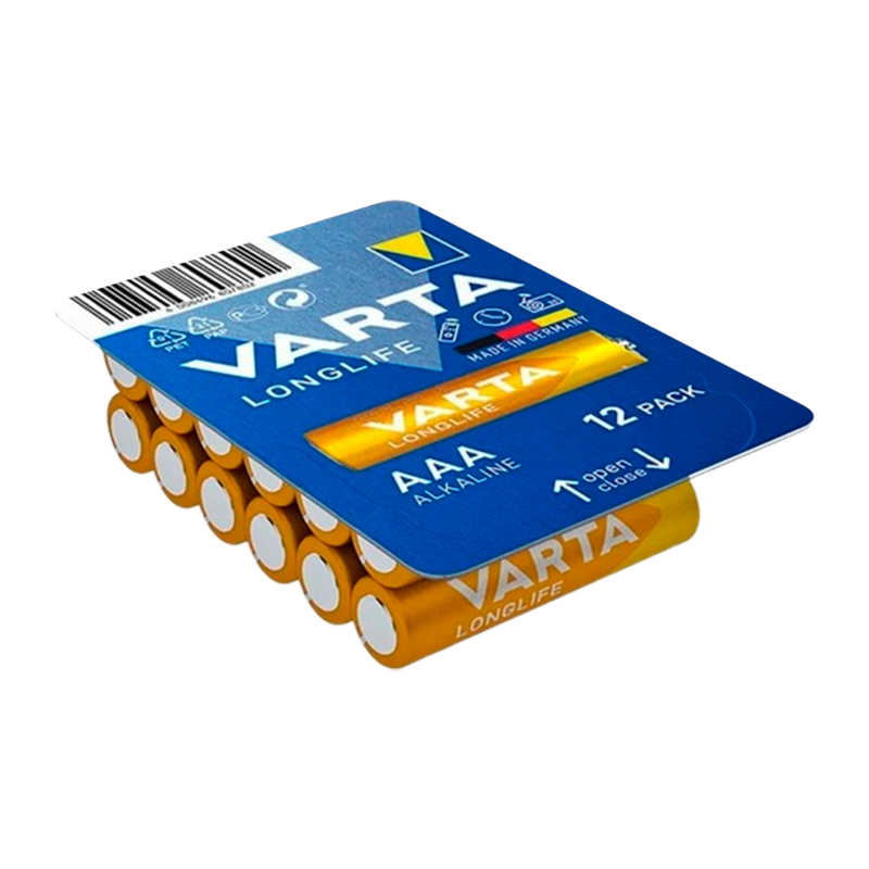 Батарейка Varta LONGLIFE LR03 AAA BOX12 Alkaline 1.5V (4103) (12/288)