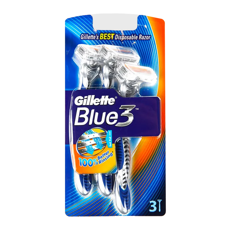 Бритва Gillette BLUE3 3 лезвия пластиковая ручка в блистере 3шт. (1/6/12)