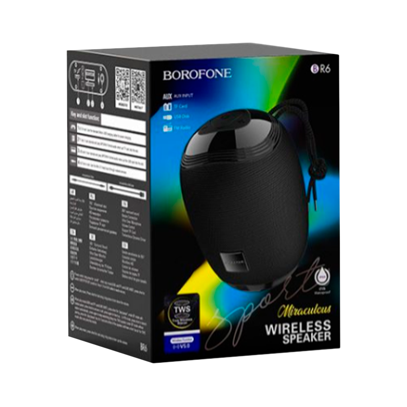 Портативная колонка Borofone BR6 bluetooth 5.0 microSD черный (1/60)