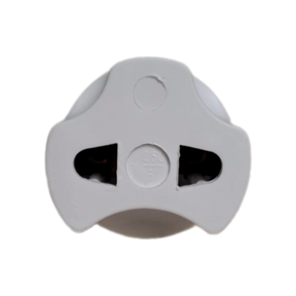 Сетевой переходник Без бренда "Треугольник" 1р.Б/З белый