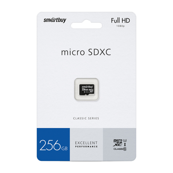 Карта памяти SD Smartbuy Advanced Series 256GB Class10 UHS-I (U3) с адаптером