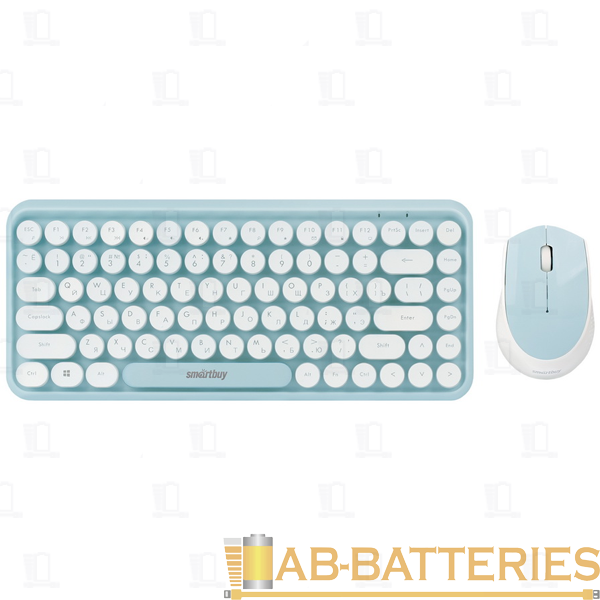Набор клавиатура+мышь беспроводной Smartbuy 626376AG классическая мятный (1/10)