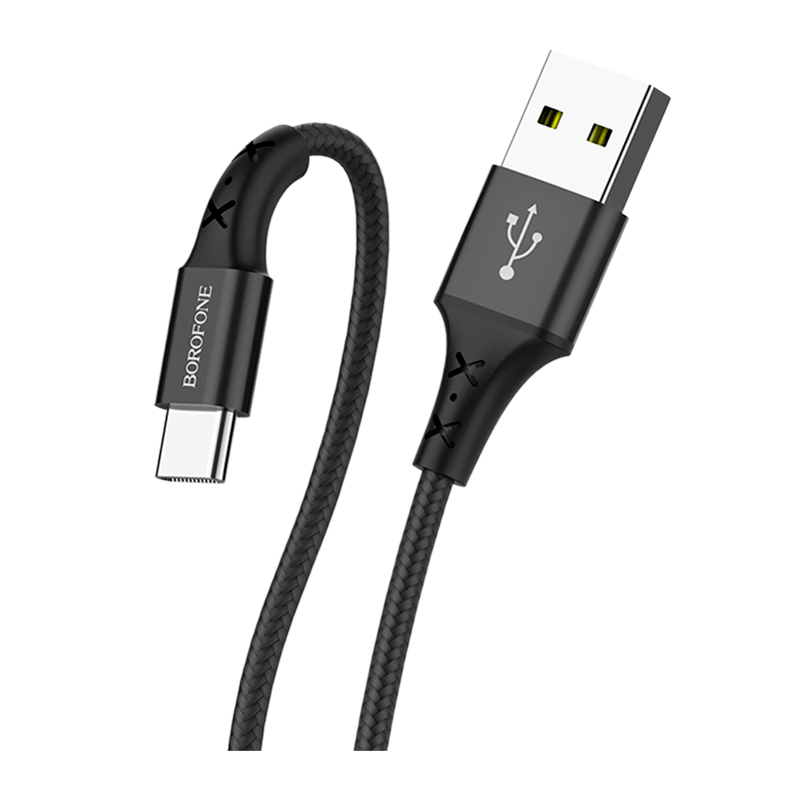 Кабель Borofone BX20 USB (m)-Type-C (m) 1.0м 2.0A нейлон черный (1/648)