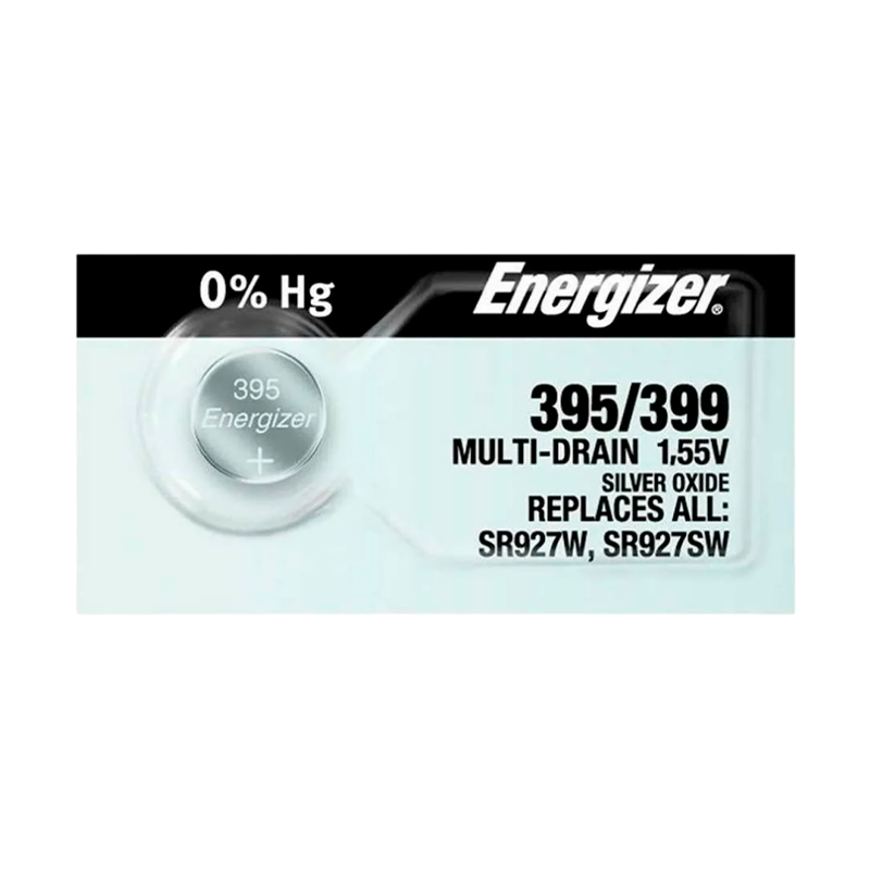 Батарейка Energizer 395/399 BL1 Silver Oxide 1.5V 0%Hg (1/10/100/1000)
