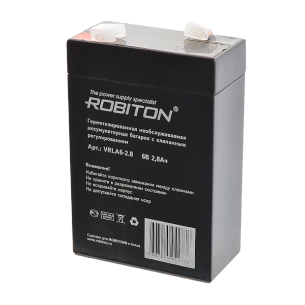Аккумулятор ROBITON VRLA6-2.8 (1/25)