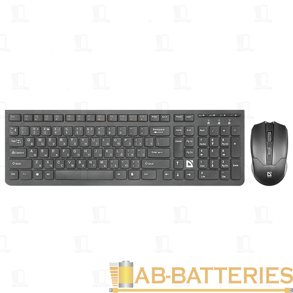Набор клавиатура+мышь беспроводной Defender C-775 Columbia классическая мультимед. черный (1/20)