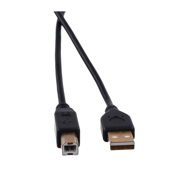 Кабель GoPower USB A (m)-USB B (m) 1.8м ПВХ черный Premium Zip-Lock c подвесом (1/200)