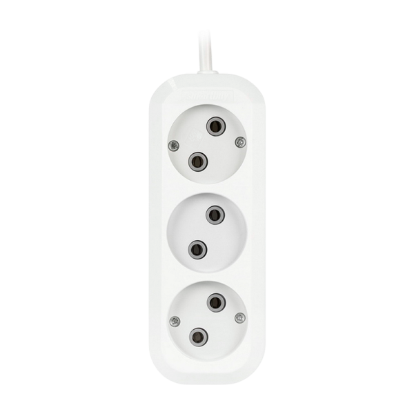 Удлинитель Smartbuy 3р.Б/З 10A 1.5м белый (1/50)