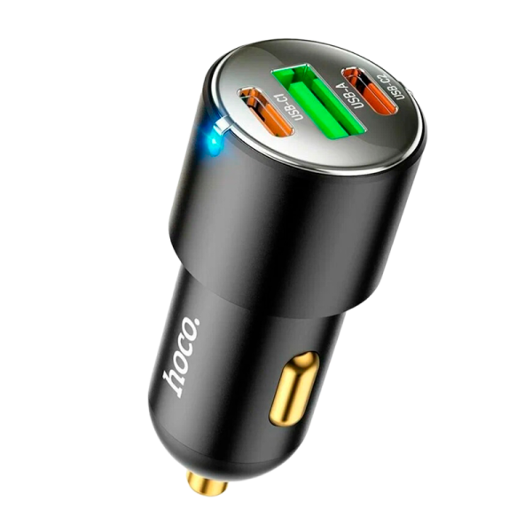 Автомобильное З/У HOCO NZ6 1USB/2Type-C 3.0A 45W PD3.0 черный (1/12/120)