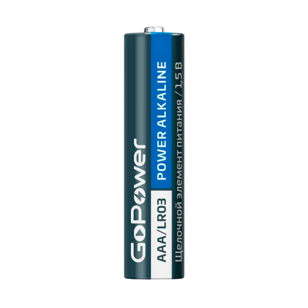 Батарейка GoPower LR03 AAA BL2 Alkaline 1.5V (2/24/480)