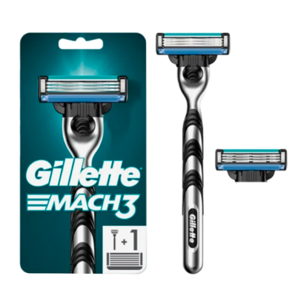 Бритва Gillette MACH3 P&G PROMO 3 лезвия 1 кассета пластиковая ручка ENG (1/6)