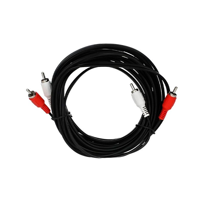 Кабель ENERGY POWER 2xRCA (m)-2xRCA (m) 5.0м ПВХ черный в пакете (1/300)