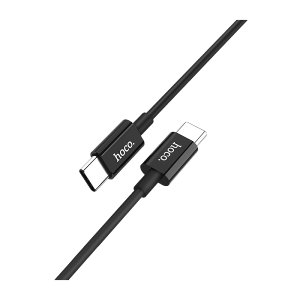 Кабель HOCO X23 Type-C (m)-Type-C (m) 1.0м 3.0A TPE черный (1/46/276)