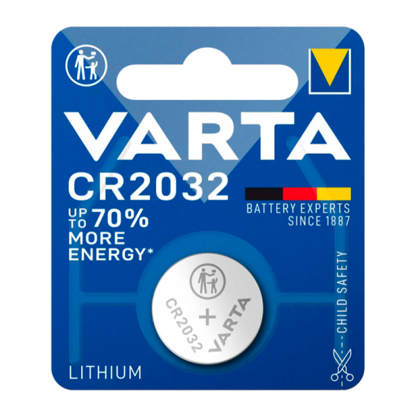 Батарейка Varta ELECTRONICS CR2032 BL1 Lithium 3V (6032) (1/10/100)