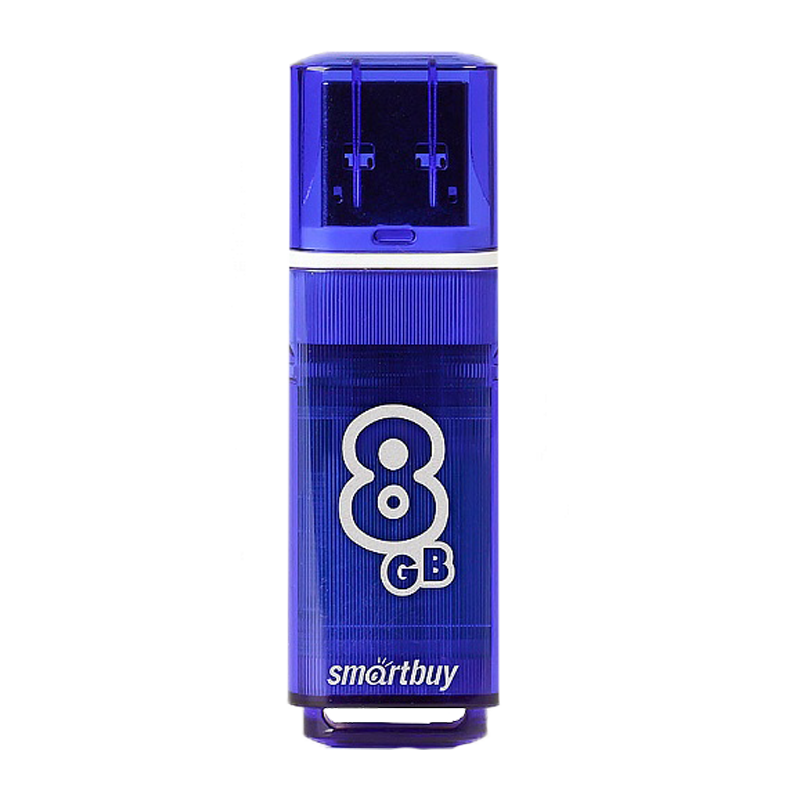 Флеш-накопитель Smartbuy Glossy 8GB USB3.0 пластик синий